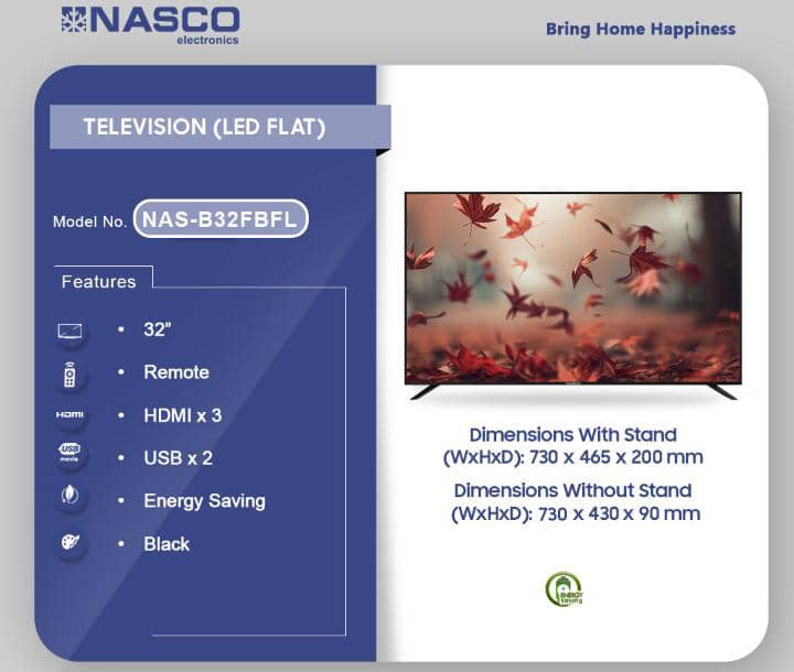 Nasco 32 LED Digital Satellite Television