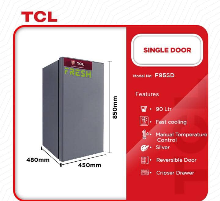 TCL 90Ltrs Table Top Refrigerator