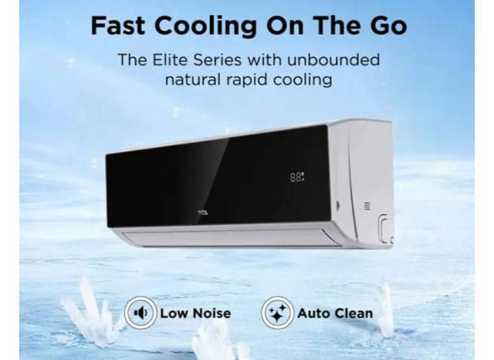 Tcl 1.5HP Split Inverter R410 Black Mirror Air Condition