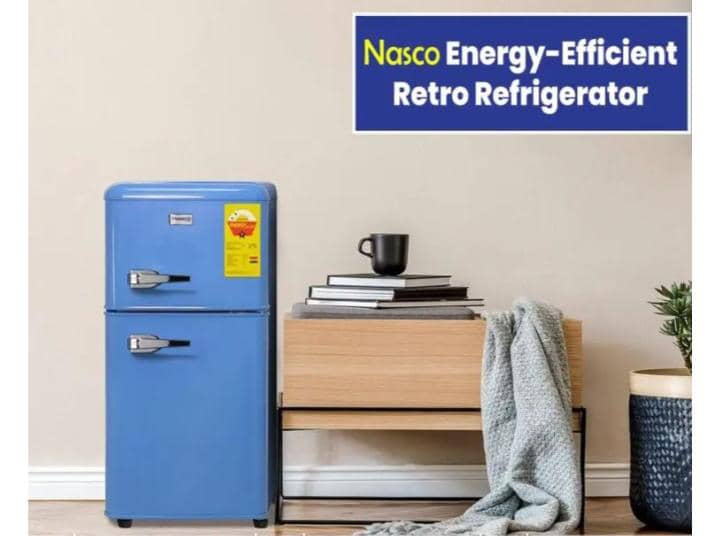 Nasco 86Ltrs Retro New Model Table Top Refrigerator