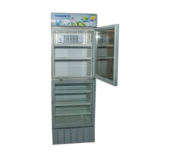 "Nasco 440L Double Door Display Fridge – Spacious, Stylish, and Efficient