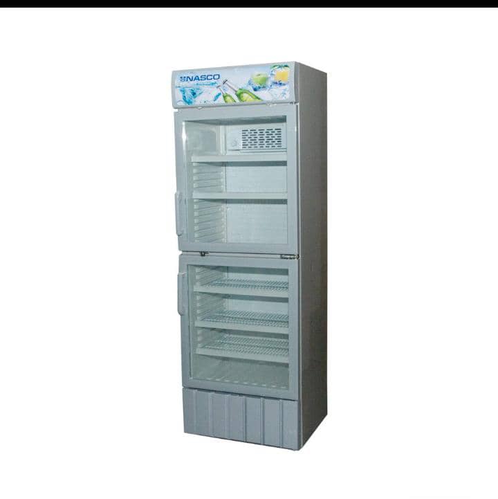 "Nasco 440L Double Door Display Fridge – Spacious, Stylish, and Efficient