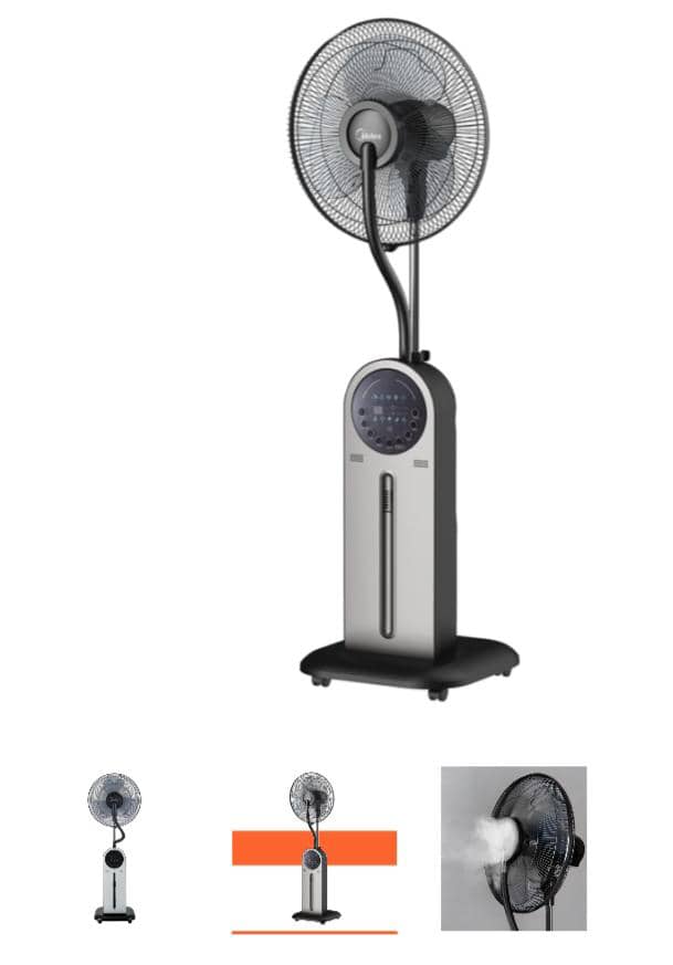 Midea 16″ Mist Stand Fan – Remote, Ionizer & Mosquito Repellent